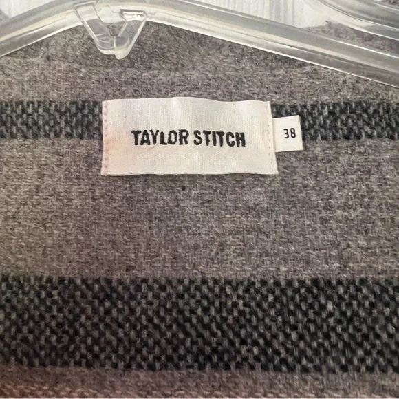 Taylor Stitch Winslow Waxed Cotton Halley Stevensons Wool Jacket Mens size 38 M - Picture 2 of 8